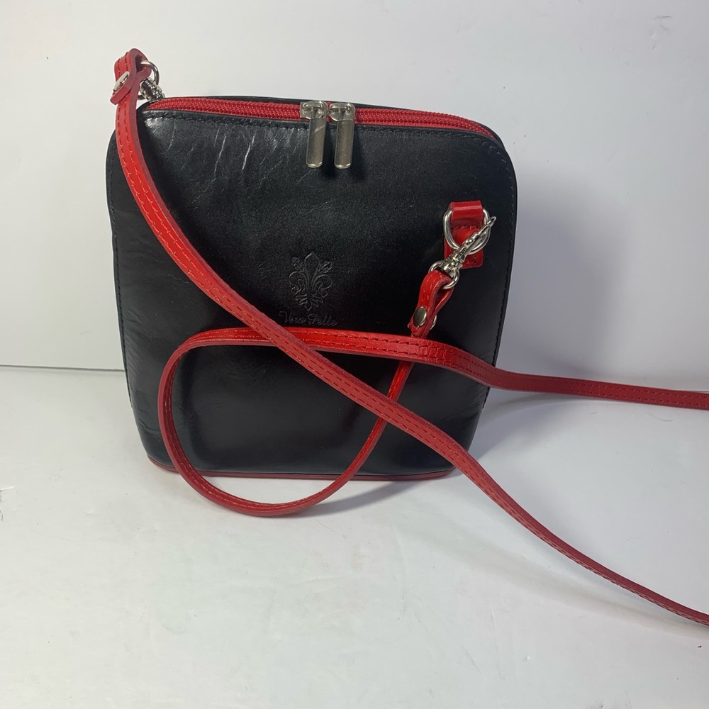 Vera Pelle leather crossbody bag